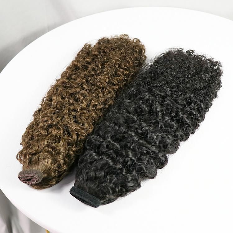 Wholesale Curly Wrap Around Ponytails Human Hair Extension