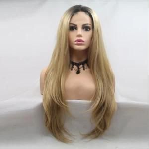 Wholesale High Quality 28inch Long Body Wave High Temperature Fiber Hairbands Wigs for Women