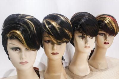 Drop Shipping High Fibre Synthetic Wig Soft Synthetic Handtied Hair
