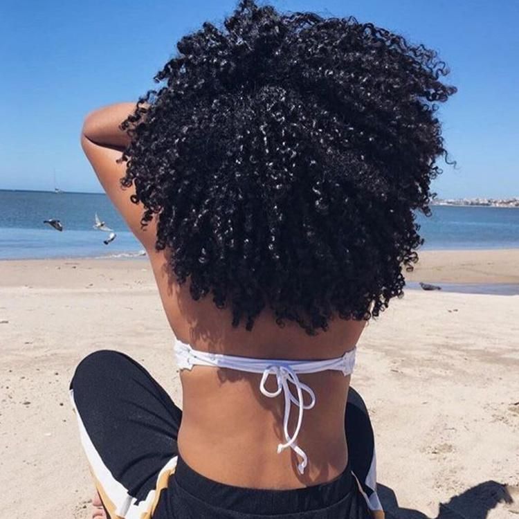 Kbeth Afro Kinky Curly Human Hair Extension for Black Girls 2021 Summer Fashion Beach Travel Gift 100% Virgin Remy Real Brazilian 20 Inch Hair Extensions Vendor