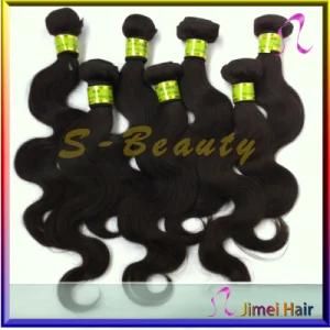 Top Quality Natural Color Remy Peruvian Human Hair Extension (SB-P-BW)