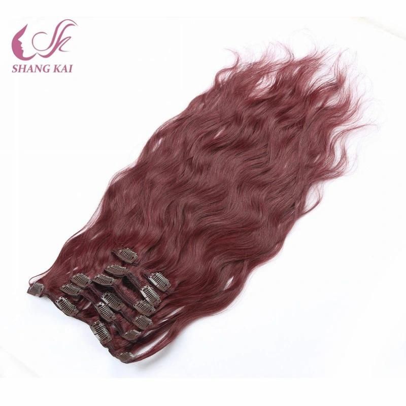 Remy Wavy Natural Hair Clip Human Hair Extension