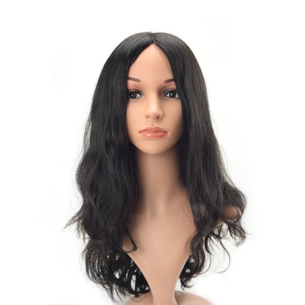 Short Layer Long Hair Wavy European Hair Natural Human Hair Toupee