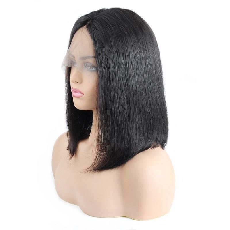 Kakiifashion Wholesale Brazilian Hair Human Bob Natural Black Wig