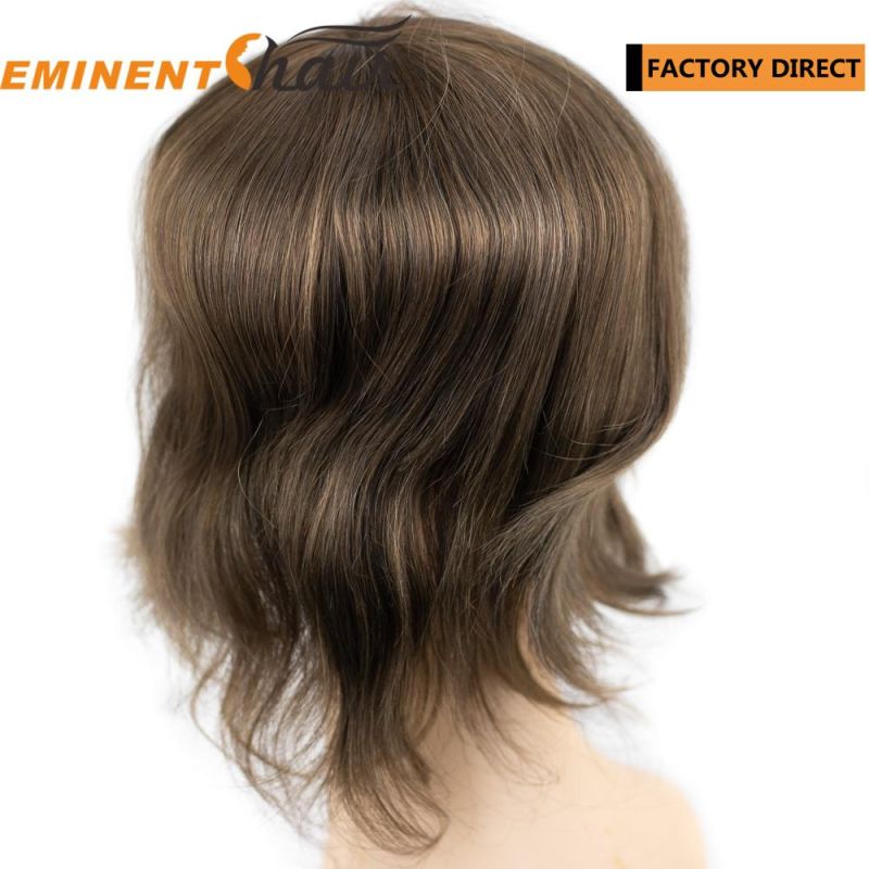 Natural Effect Human Hair Women Skin Hair Topper