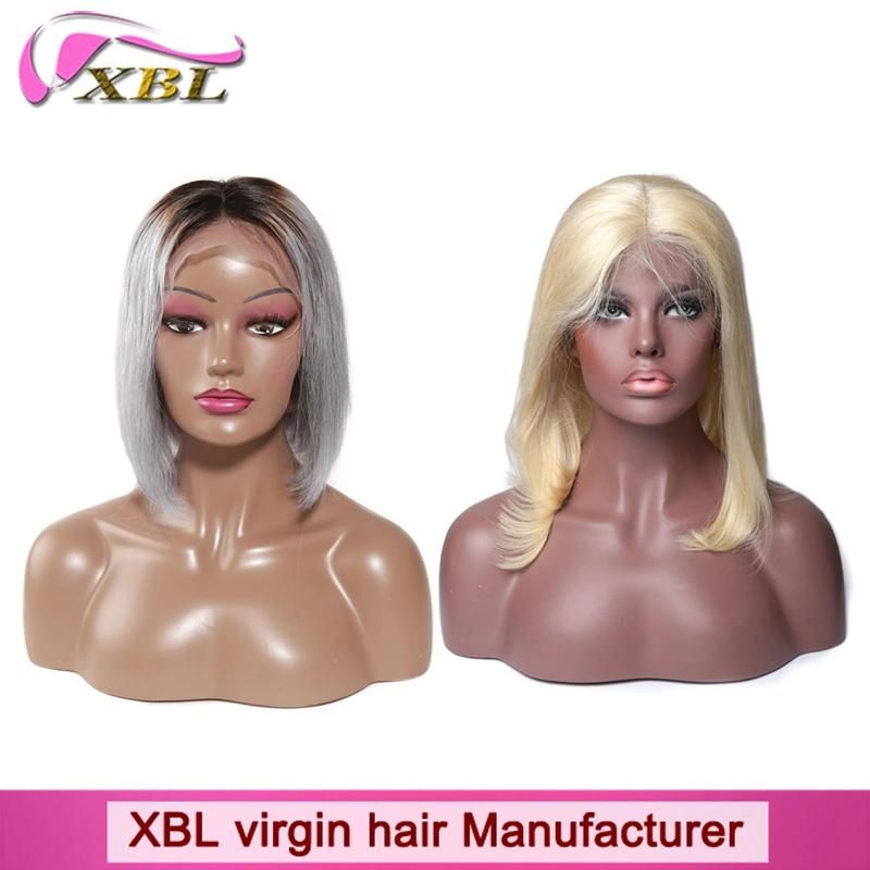 Xbl Wholesale Brazilian Hair 10A Blonde Color Bob Wig