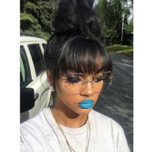 360 Lace Frontal Wig with Bang Straight Lace Front Human Hair Wigs