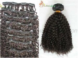 100% Brazilian Human Hair Deep Curly Clip in Hair Extensions
