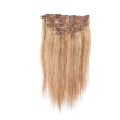 Remy Human Hair Clip in Extensions Highlighted Full Head Thick Long Soft