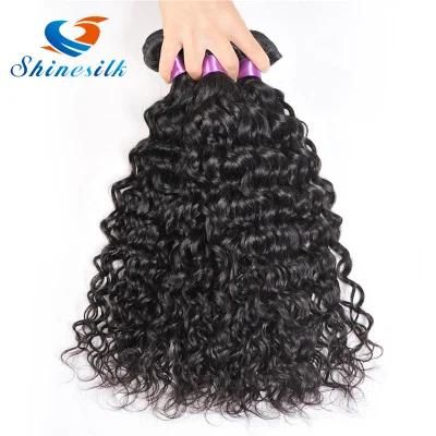 Peruvian Virgin Hair Water Wave 4PCS Natural Black Peruvian Water Wave Human Hair Bundles Wet Wavy Human Hair 8-30 Inch