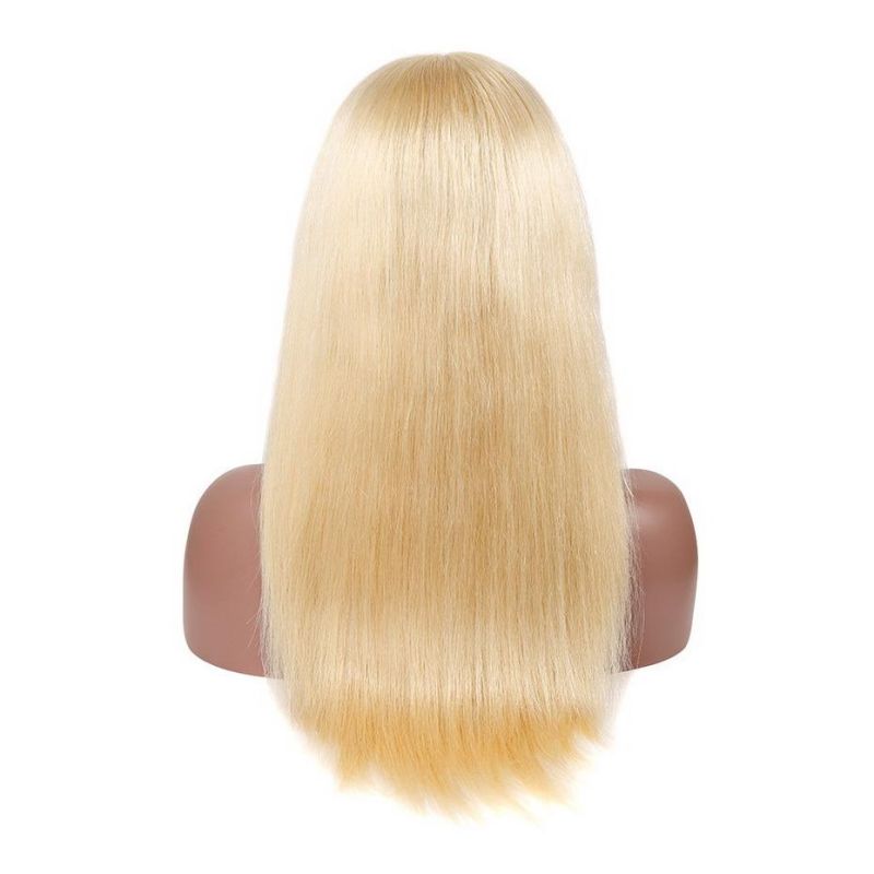 Transparent Bridge 613 Blonde Lace Frontal Wig Pre Plucked with Baby Hair Straight Brazilian Human Hair Full Lace Front Wigs Free Shipping