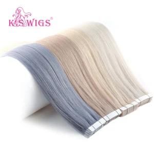 12inch ~ 28inch 20PCS Virgin Tape in Hair Extension Blonde Real Remy Straight Human Hair Extensions