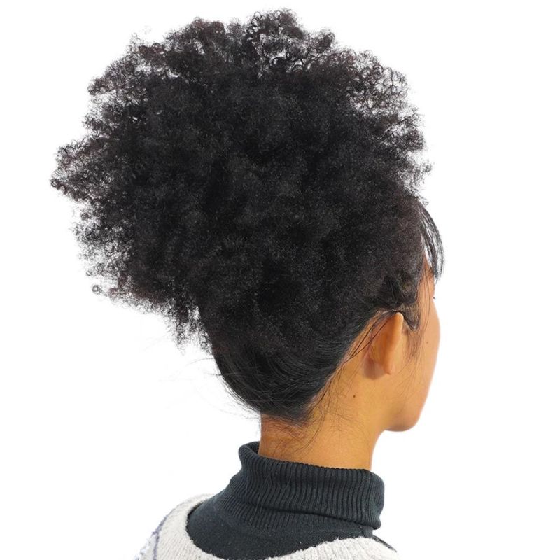 Afro Kinky Curly Hair Bundles 100% Human Hair Bundles Remy Hair Weaves Short Curly Hair 20 Inches