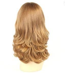 Human Hair Wig Natural Wave Light Color Best Quality
