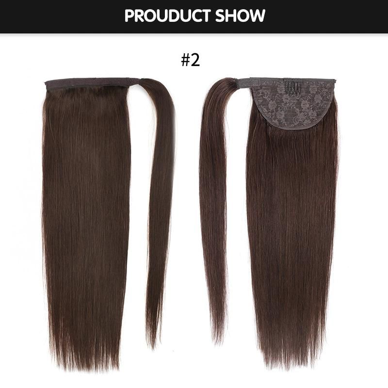 Brazilian Natural Straight 100% Human Hair Ponytail