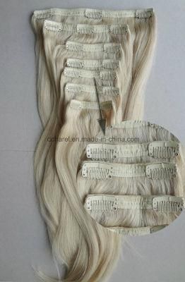 Virgin Remy Blond Clip in Hair Extensions Deluxe Full Head Set 120-220gram Set