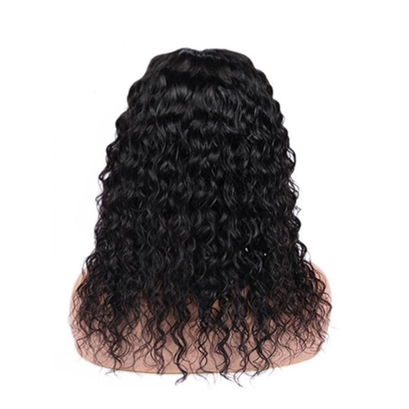 Factory Price High Quality 8A Brazil Human Hair Water Wave Wig 150% 13*4 Remy Hair Wig