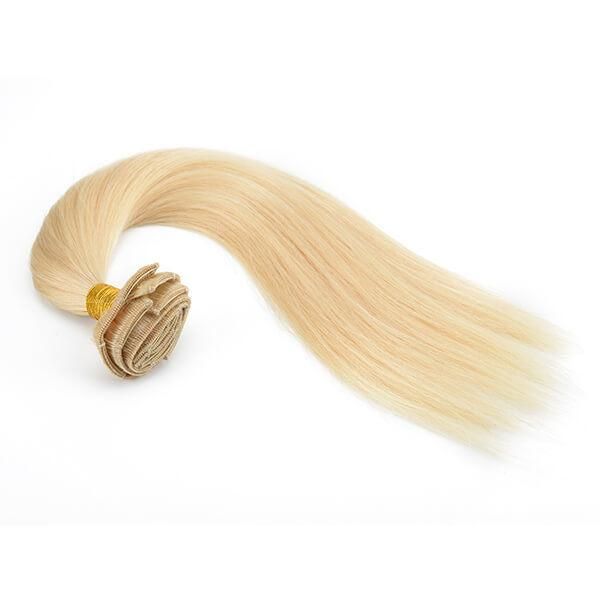 Chinese Remy Hair Blond Clip-in Hair System
