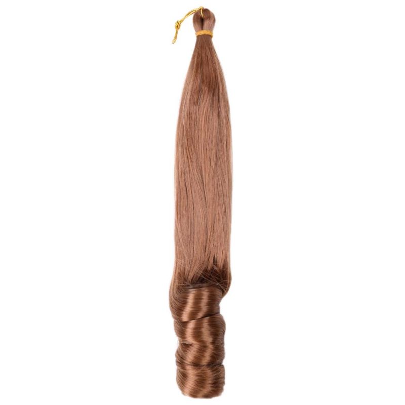 22" Loose Wave Crochet Synthetic Hair Extensions Pre-Stretched French Braiding Hair