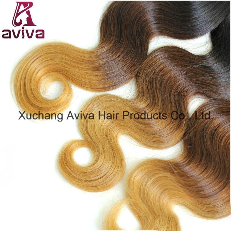 Body Wave 100% Virgin Hair Ombre Natural Hair Extension