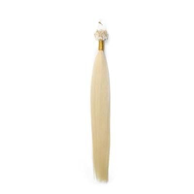Blonde and Straight Micro-Loop Hair Extension for Women