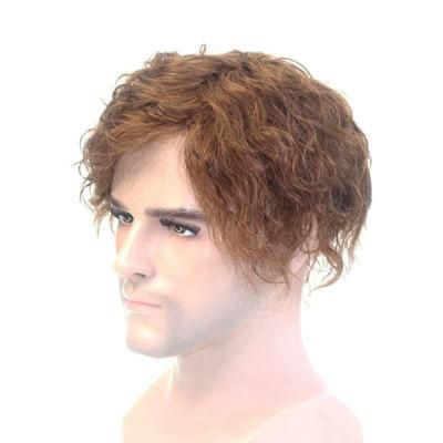 French Lace with Swiss Lace Front Custom Made Men&prime;s Toupee Human Hair