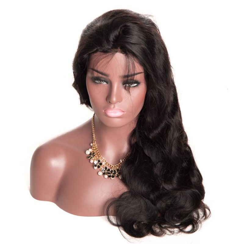 Silk Hair Glueless Lace Front Human Hair Wig for Black Women Malaysian Body Wave Pre Plucked Lace Front Wigs