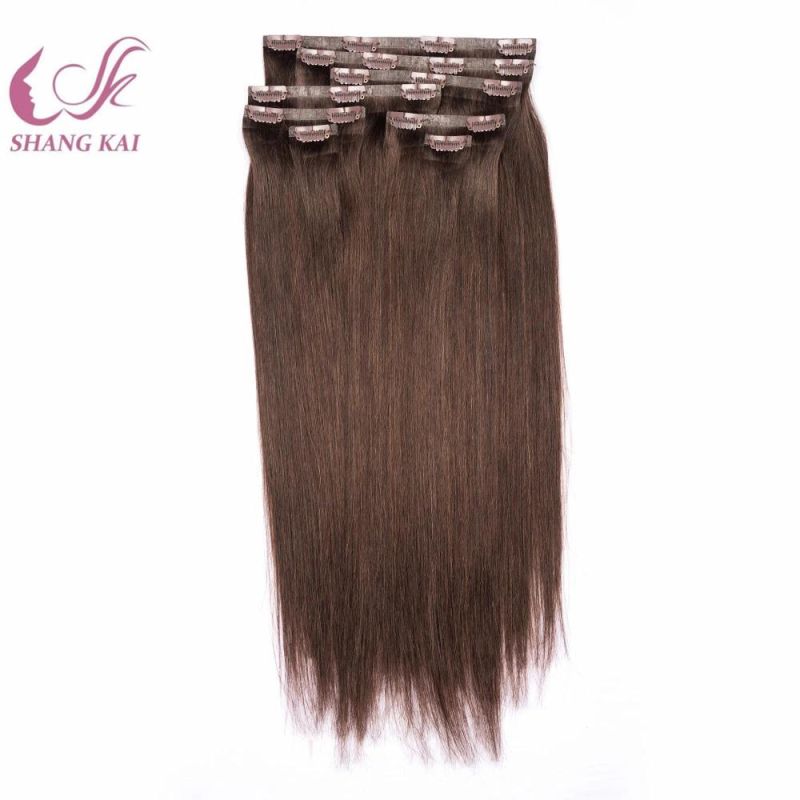 Wholesale Seamless Skin Weft Hair Real Remy Hair Clip in Extensions