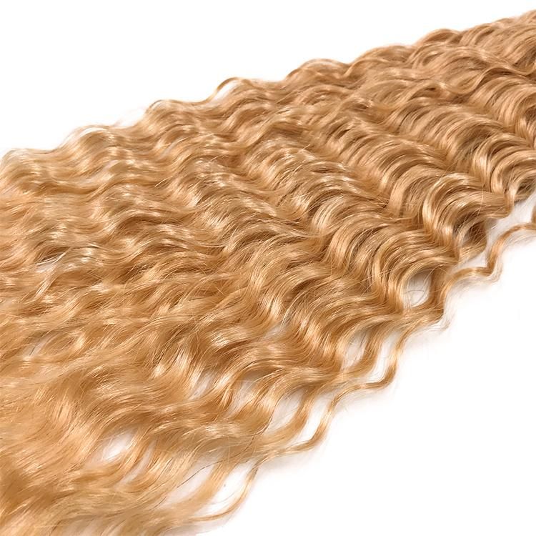 Wholesale 100% Raw Cuticle Aligned Brazilian Human Hair Deep Wave Tape in Hair Extensions