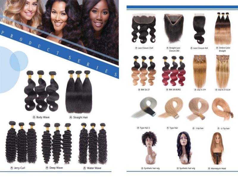 Straight Human Hair Bundles Hair Bulk Straight Hair Weave Extension Muti-Color