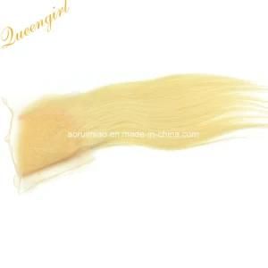 Wholesale Straight Virgin 613 Blond Remy Malaysian Hair 4X4 Lace Closure