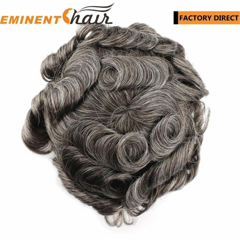 Custom Made Lace Human Hair Men′s Wig