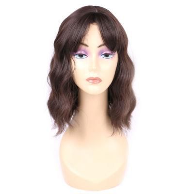 Wholesale Ombre Brown Water Wave Short Bob Synthetic Hair Wigs
