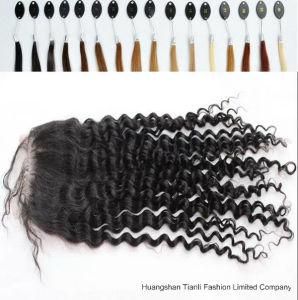 in Stock Lace Frontal Human Lace Closure Curly Hair
