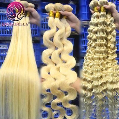 Factory Price Virgin Brazilian 613 Blonde Hair Extension Cuticle Aligned Remy Human Hair Extension Bundles Weave Wefts Vendor