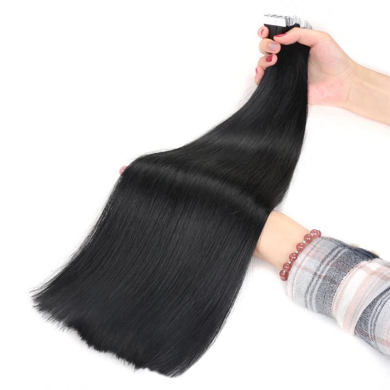 Factory Price Natural Color Double Drawn Tape Hair Extensions