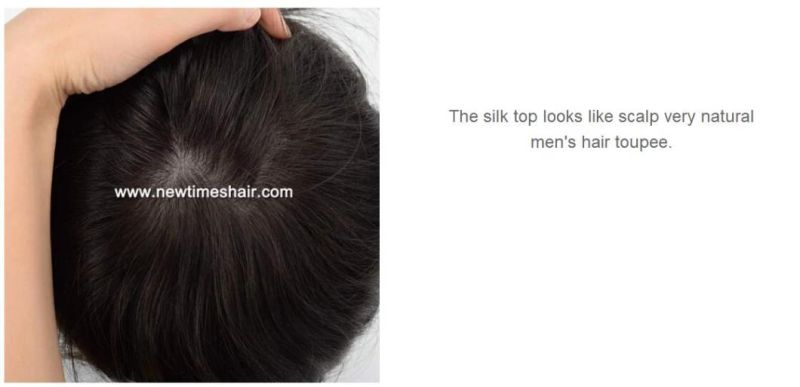 Ultra Comfortable Silk Top French Lace Mens Wig