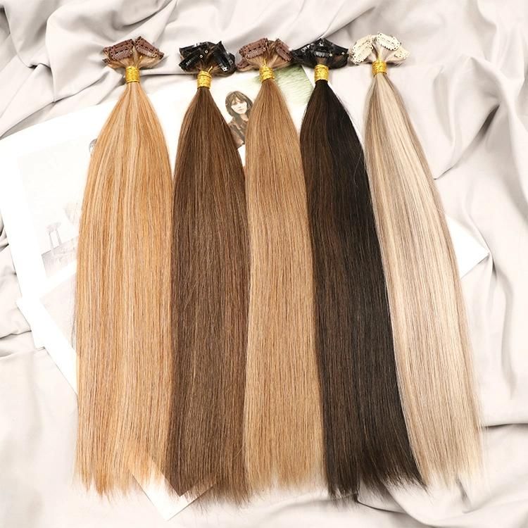 Raw Unprocessed Grade Brazilian Human Hair Seamless Clip in Hair Extension