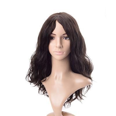 Ll648 Injected Skin Human Hair Medical Wig with Anti-Slip Silicon No Need Glue or Tape