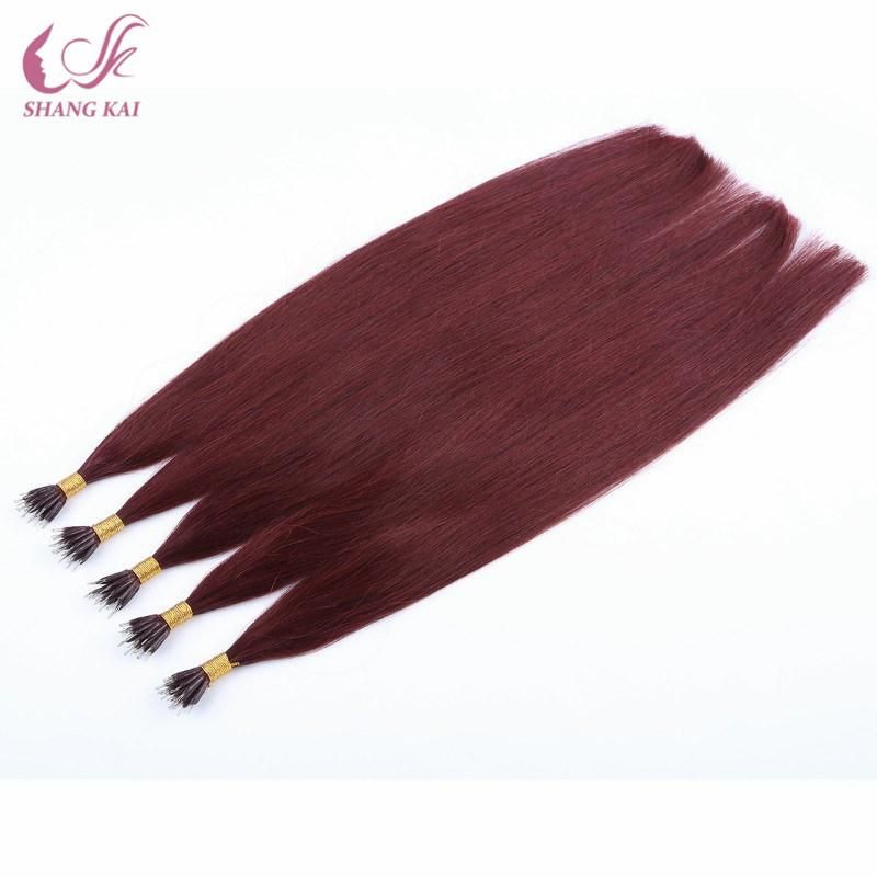 Unprocessed Brazilian Virgin Full Cuticle Aligned Nano Ring Hair Extension