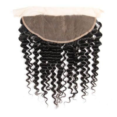 Unprocessed Human Hair for Deep Wave 13*4 Lace Frontal