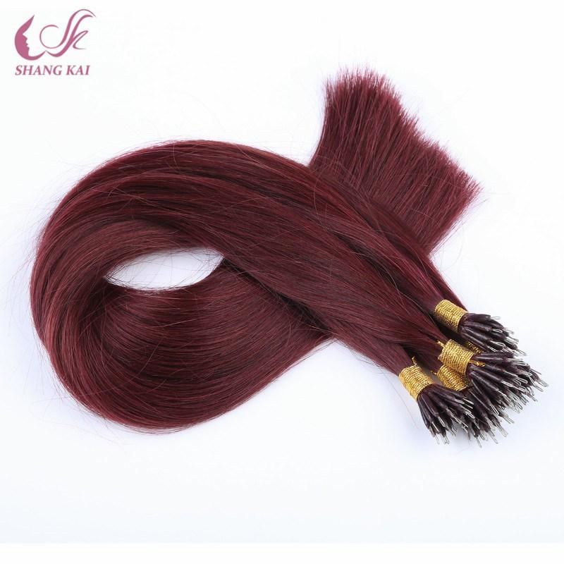 Best Selling Remy Hair Hair Grade and None Chemical Processing Nano Ring Hair