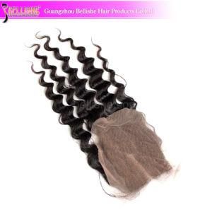 Deep Wave Virgin Peruvian Human Hair Top Lace Closure