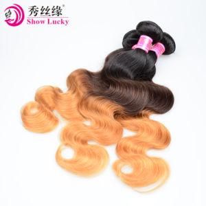 Wholesale Weaving Cuticle Three Tone Ombre Remy Human Hair Extension Mink Cambodian Virgin Hair