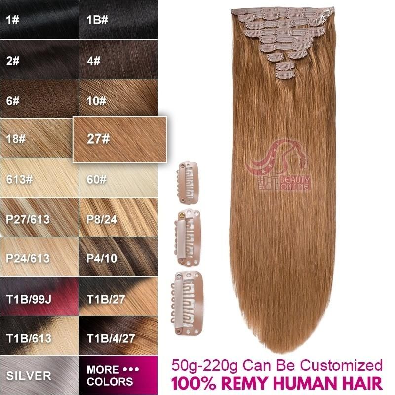 Top Selling Products in USA/Europe Indian Remy Clip in Hair Extensions
