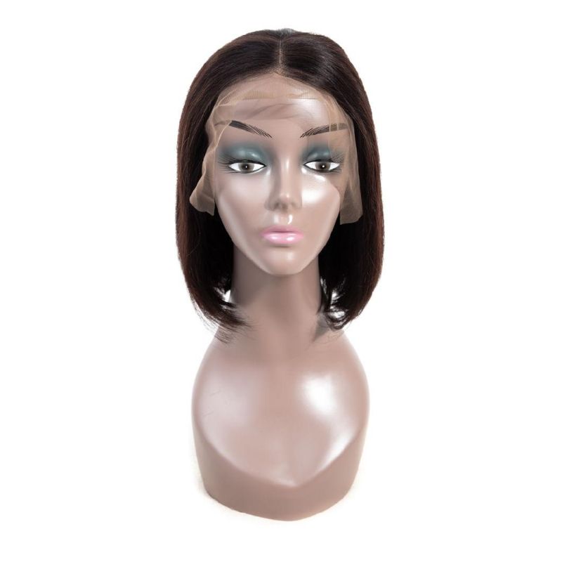 Brazilian Virgin Hair Glueless Short Bob Wig Straight Human Hair Wigs 12 Inch