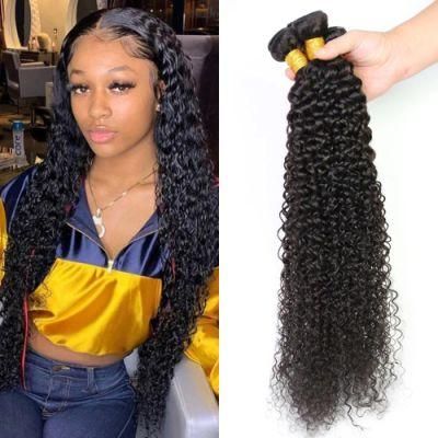 Factory Wholesale Kinky Curly Brazilian Virgin Human Hair Bundles Natural Black 10 Inch