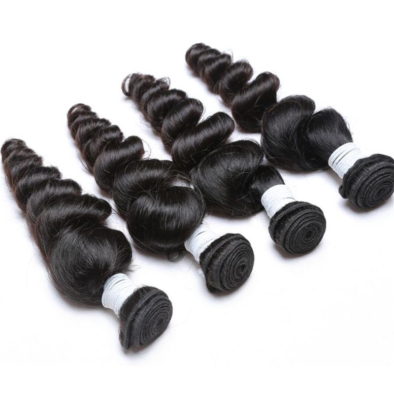 9A 10A Grade Natural Color Unprocessed Brazilian Virgin Loose Wave Hair Bundles