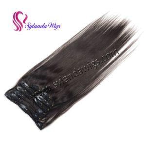 #1b Straight Clip in Human Hair Extension Remy Hair 9PCS/Set 100g with Free Shipping