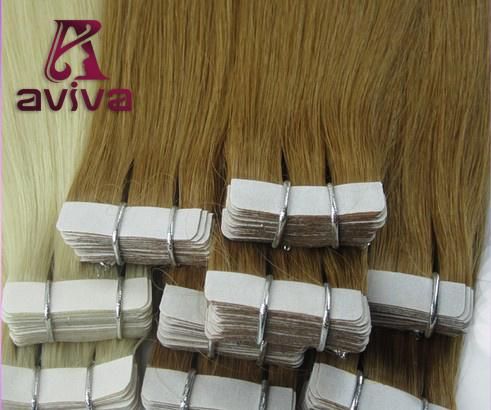 Tape in Human Hair Extensions Virgin Hair PU Tape Hair Extension